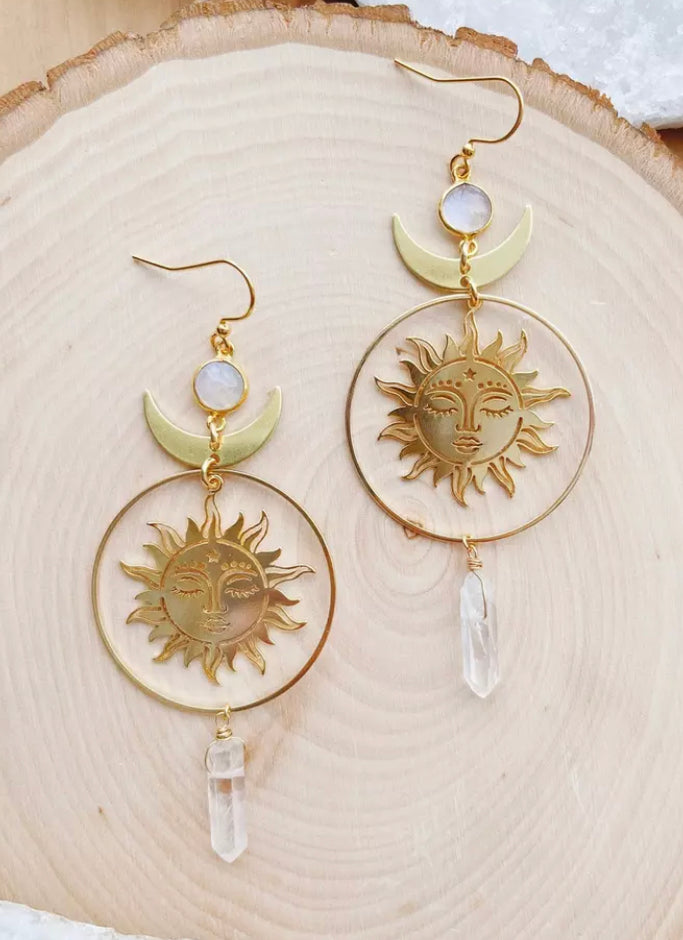 Goddess of the Sun Dangle Earrings