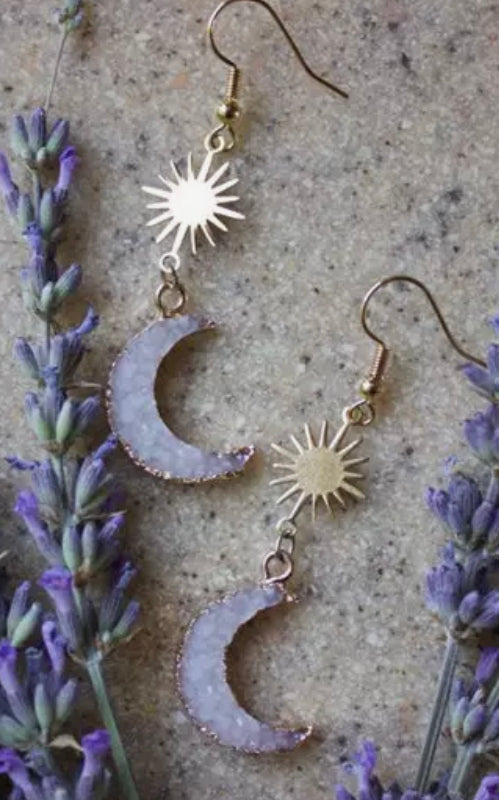 Lavendar Charm Earrings