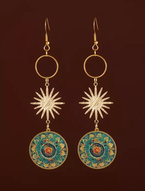 Mandala Dangle Earrings