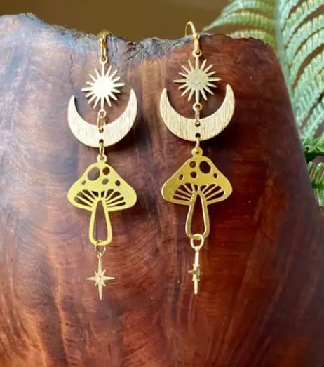 Mushroom Fairy Earrings