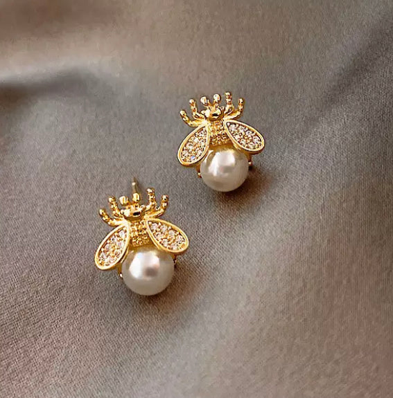 Queen Bee Stud Earrings