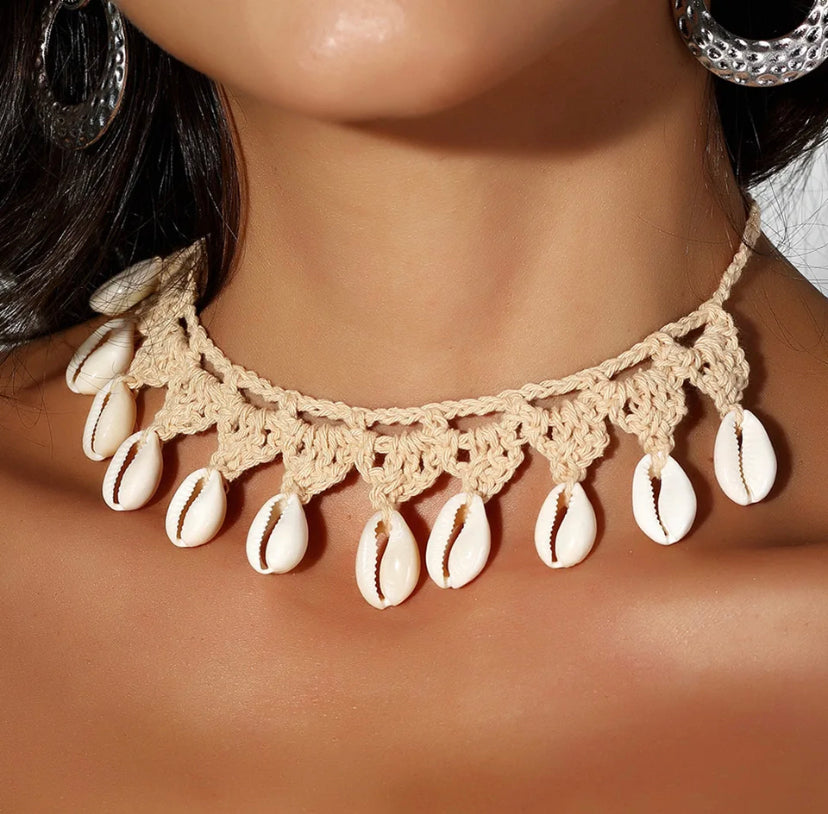 Queen of the Sea Seashell Choker