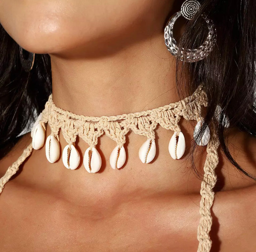 Queen of the Sea Seashell Choker